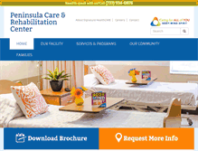 Tablet Screenshot of peninsulacare.com